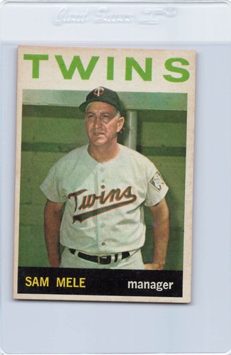 1964 topps sam mele twins - 1964, #54